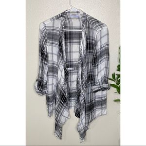 Plaid Nursing Wrap Shirt